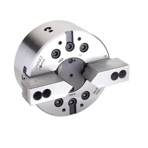 หัวจับแบบ 2 ขากรรไกร พร้อมช่องว่างตรงกลาง ผลิตจากเหล็กเกรดอุตสาหกรรม สำหรับเครื่อง CNC และเครื่องกลึงแบบแมนนวล ราคาดีที่สุด - Product Image 1