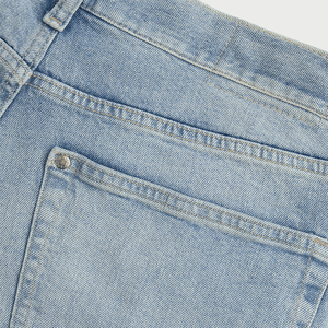 Shorts en jean baggy à logo brodé personnalisé, nouvelle collection été 2025, style streetwear, shorts bermuda lavés, vintage, décontracté, streetwear - Product Image 4