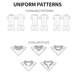 Uniformes de football sublimés personnalisés, kits d'entraînement en tissu respirant pour les joueurs de football de clubs d'équipes internationales - Product Image 3