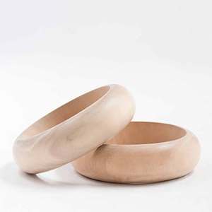 Brazalete de Madera Clásico Único de la India, Hecho a Mano, Tamaño Personalizable para Mujer, Joyería de Uso Diario, Decoración para Colgar en la Pared - Product Image 2