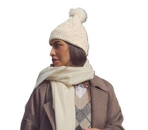 หมวกไหมพรมปอมปอมปอมใส่สบายมาใหม่หมวกบีนนี่ระบายอากาศได้ดีมีคุณภาพดี - Product Image 5