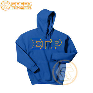Sudadera con capucha bordada de lana de algodón Sigma Gamma Rho personalizada, suéter de alta calidad de la Hermandad, ropa griega, sudaderas con capucha para mujer - Product Image 3