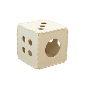 2026 Custom Sustainable Felt Cat Scratching Nest Dice-Style Cat Bed with Snap Button Belt Closure for Living Room All Seasons - Product Image 1