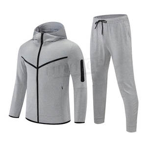 Conjunto de chándal de nailon y poliéster ligero Traje cortavientos de bloque multicolor a la moda para hombre - Product Image 1