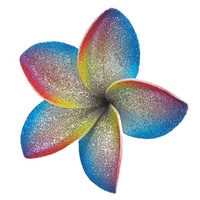 Meilleures ventes : Accessoires de mode artisanaux Sunne Tropical, brosse spéciale en mousse EVA de haute qualité, fleur de frangipanier hawaïenne