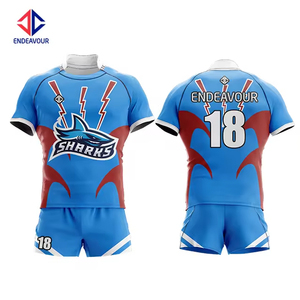 Vente en gros de maillot de rugby à sublimation personnalisé de Chine maillot imprimé respirant de grande taille au design fidjien - Product Image 4