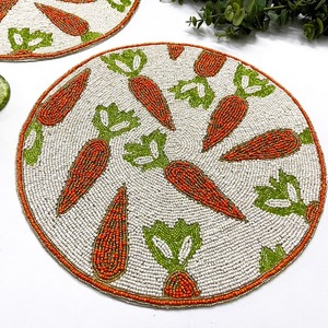 Manteles Individuales de Concha de Nácar con Diseño Sólido de Lujo Ecológico con Cuentas para Bodas al por Mayor - Product Image 5