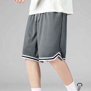 Pantalones Cortos Deportivos de Malla Transpirable para Hombre, Estilo Urbano, con Logotipo Personalizado, Costura de 5 Pulgadas, Doble Capa con Bolsillos, Talla Grande - Product Image 2