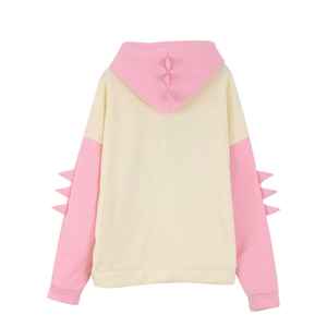 Sudadera con capucha de lana de poliéster/algodón de Color sólido transpirable de alta calidad para adultos dulce estampado de dibujos animados otoño - Product Image 4