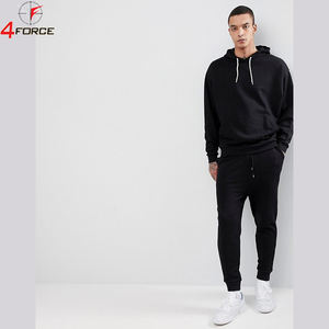 Conjunto Deportivo Personalizado Minimalista para Hombre, Sudadera de Algodón 100% con Forro Polar, Corte Holgado, Estilo Urbano Informal, Conjunto de Invierno, Marca Privada OEM, Cálido - Product Image 2