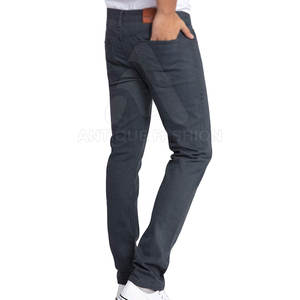 Venta al por mayor de pantalones vaqueros MOQ bajo para los hombres por encargo último diseño de los hombres pantalones vaqueros para la venta en línea - Product Image 4