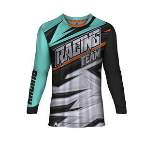 Camiseta de Motocross de Manga Larga de Secado Rápido con Impresión por Sublimación de Logotipo Personalizado Cómoda a Precio de Mayoreo - Product Image 3
