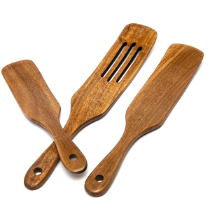 Wood Sourdough Spurtle Wooden Spurtle for Baking Mixing Sourdough Spurtle <b>Set</b> Kitchen Utensils - Product Image 5