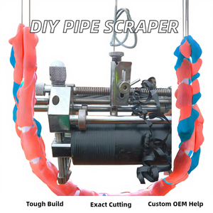 Spatule grattoir pour tuyaux en PE avec poignée en acier modèle JUJING 63-400, outil d'élimination des couches d'oxyde, garantie 3 ans, OEM/ODM - Product Image 2