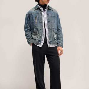 Veste en jean à séchage rapide pour hommes, veste en jean à séchage rapide, matériau de marque pur original, produit à forte demande, conception appropriée en usine - Product Image 4