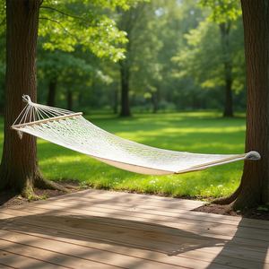 Hamaca de Madera AM66 con Algodón Ecrú (80x200cm) para Moia, Tamaño Perfecto para Comodidad y Relajación - Product Image 3