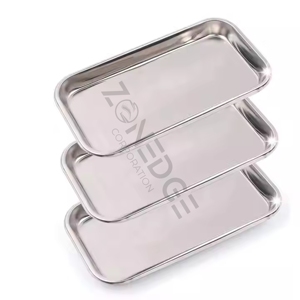 ถาดสแตนเลสสตีลสำหรับขั้นตอนทันตกรรมเครื่องมือห้องปฏิบัติการหนาเครื่องมือทางการแพทย์และศัลยกรรม - Product Image 2