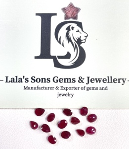 Rubí Africano de la Mejor Calidad, 100% Natural, Calibrado, Tamaño 3.5-4.5mm, Corte Ovalado en Forma de Pera, Color Rojo Rosado, Gema Suelta para Joyería - Product Image 5