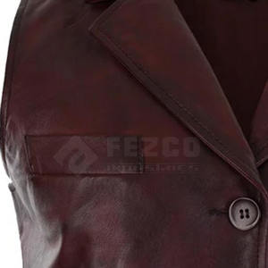 Ropa informal de alta calidad personalizable hombres Chaleco de cuero invierno cálido transpirable en Stock - Product Image 5