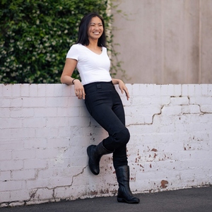 OEM Custom Fabric Sportswear Moto <b>Leggings</b> <b>Women</b> Abrasion Resistant <b>Waterproof</b> Anti-UV Stretch Fit Protection Black - Product Image 1