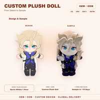 Peluche personnalisée CE CPC, poupée de jeu sur mesure, figurine d'anime en peluche, 20 cm, fabrication OEM, vente en gros, créez votre propre personnage
