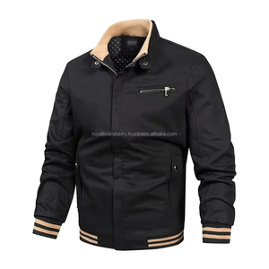 2025 invierno hombre Casual impermeable de talla grande Regular Fit ligero sin cuello estilo de Golf chaqueta de bombardero de vaquero - Product Image 5
