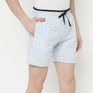 กางเกงขาสั้นผ้าฝ้ายเอวกลางระบายอากาศสำหรับผู้ชายชุดลำลองสไตล์เรียบง่ายดีไซน์สีพื้นมาใหม่ - Product Image 6