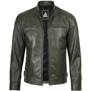 Chaqueta de bombardero de cuero de oveja genuino Unisex rojo Logotipo frontal Calentado Antibacteriano Invierno Cierre de cremallera gruesa 2025 - Product Image 4