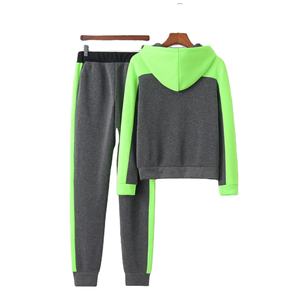Ensemble de survêtement décontracté pour femme en deux pièces, sweat-shirt à capuche à manches longues avec poches, pantalon 100% coton - Product Image 6
