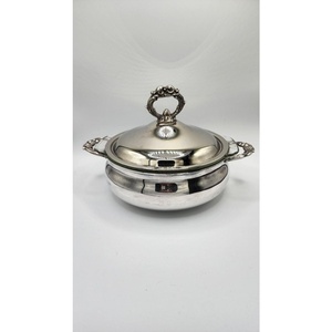 Vente chaude martelé cuivre casserole Dis avec couvercle pendaison de crémaillère cadeau cuivre chauffe-aliments - Product Image 6
