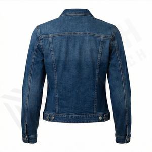 Service OEM disponible Veste en jean pour femmes Qualité respirante Col montant Coton Casual Hiver Mode tendance Couleur personnalisée - Product Image 2