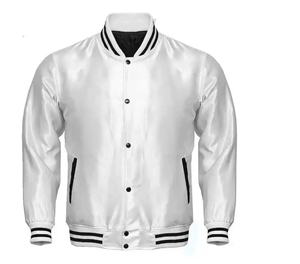 Vente en gros de vestes universitaires pour hommes grande taille logo personnalisé vêtements d'hiver en style simple Letterman pour hommes - Product Image 5