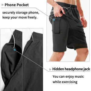 กางเกงขาสั้นชายหาดกันน้ำลายพื้นกางเกงขาสั้นสำหรับออกกำลังกายในยิมแห้งเร็วสำหรับผู้ชายติดโลโก้ได้ตามต้องการ - Product Image 5