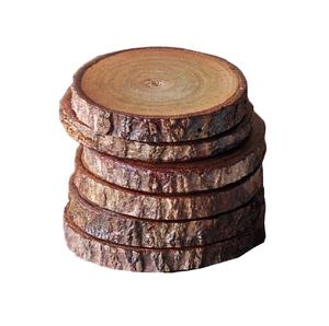 SOUS-VERRE EN BOIS D'ÉCORCE DE MANGUE FORME RONDE isolation thermique personnalisée sous-verre à sublimation artisanale sous-verre en bois et résine - Product Image 1