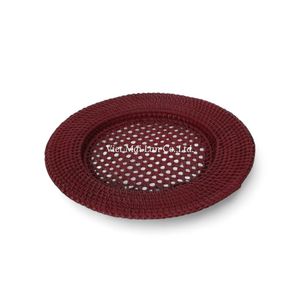 Assiette de présentation en rotin artisanal, fabriquée en rotin naturel, pour la décoration de table à manger à la maison et au restaurant - Product Image 2