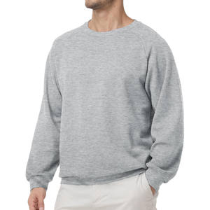 Sudadera de Forro Polar Fino Bordada de Manga Larga de Algodón Puro para Hombre, Estampado Sólido, Personalizada al por Mayor para Otoño e Invierno - Product Image 6