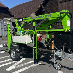 Nacelle élévatrice avec levage hydraulique et pneus Plateforme aérienne sûre, stable et haute performance - Product Image 3