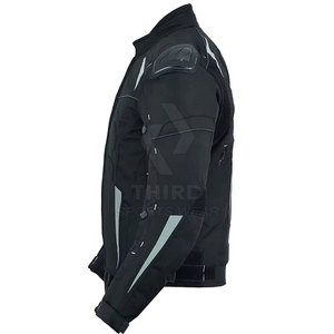 Veste textile d'extérieur pour hommes avec coutures renforcées et veste textile confortable au design athlétique - Product Image 4
