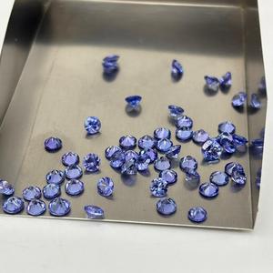 Premium 4mm - 4.5mm coupe ronde tanzanite naturelle pierre précieuse en vrac à facettes pour la fabrication de boucles d'oreilles bague bijoux semi-pierre grossiste - Product Image 6