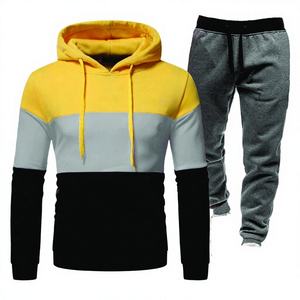 Survêtements à capuche LOGO personnalisé de haute qualité pour hommes Quantité en vrac Confortable Printemps et Automne Jogging Costumes 100% Coton - Product Image 1