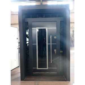 ABSDOOR PANDORA Porte d'entrée intérieure en acier de luxe, panneau en verre incassable, entrée d'appartement, isolation phonique et thermique, Turquie - Product Image 3