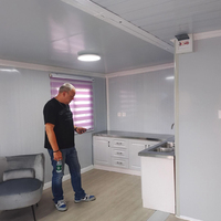 Maison préfabriquée en conteneur mobile pliable extensible de luxe à 2 chambres, 40 pieds sur 20 pieds, à vendre