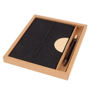 Set da Ufficio Personalizzato in RPET e Bambù, Regalo per Colleghi e Amici - Product Image 1