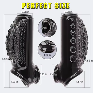 Préservatif Cristal Réutilisable en Gros avec Picots et Dents de Loup, Allongé et Épaissi pour Hommes - Product Image 2