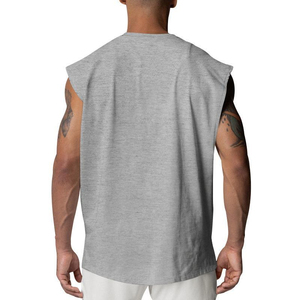 Wide Shoulder Muscle Fitness Wear Sleeveless Comfortable Breathable Stringer Tank Top Bodybuilding Tank Tops <b>Mens</b> Tank Top Gym - Product Image 2