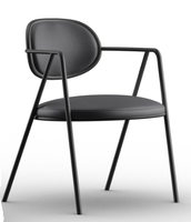 Fauteuil de salle à manger moderne et élégant, 100% fabriqué en Italie, avec revêtement en tissu et structure en métal, pour la maison, le bureau, le restaurant, la cuisine, l'hôtel, la vente au détail