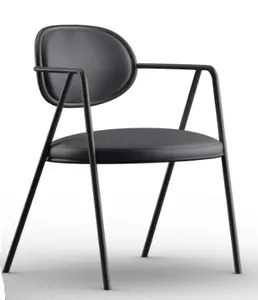 Hot Selling Elegant Indoor Metal Armchair Upholstered Chair Models 100% Made In Italy For Retail And Export