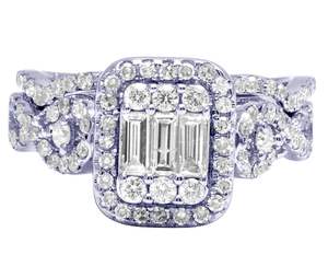 Anillo de compromiso de halo de diamante de moissanita de plata S925 y diamante de corte redondo para mujer - Product Image 6