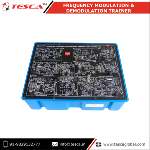 อุปกรณ์การศึกษาของผู้ผลิตอินเดียเครื่องรับส่งสัญญาณ FM การปรับความถี่และเทรนเนอร์การแยกโมดูลაციაทําจากพลาสติก - Product Image 2