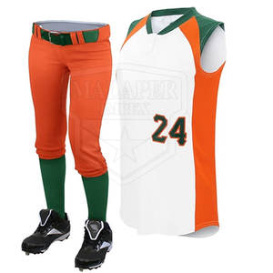 Conjunto de Jersey de uniforme de softbol personalizado 2025, conjunto de equipo de poliéster 100% transpirable de alta calidad, logotipo personalizado, colores personalizados - Product Image 1